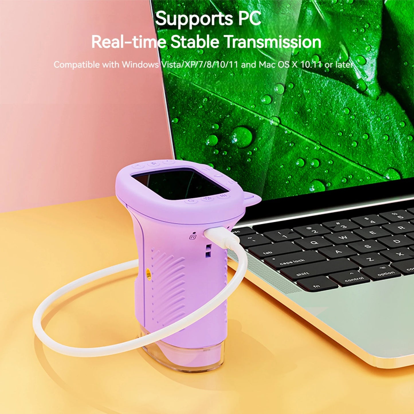 Kids Microscope with 2.4 Inch IPS Screen