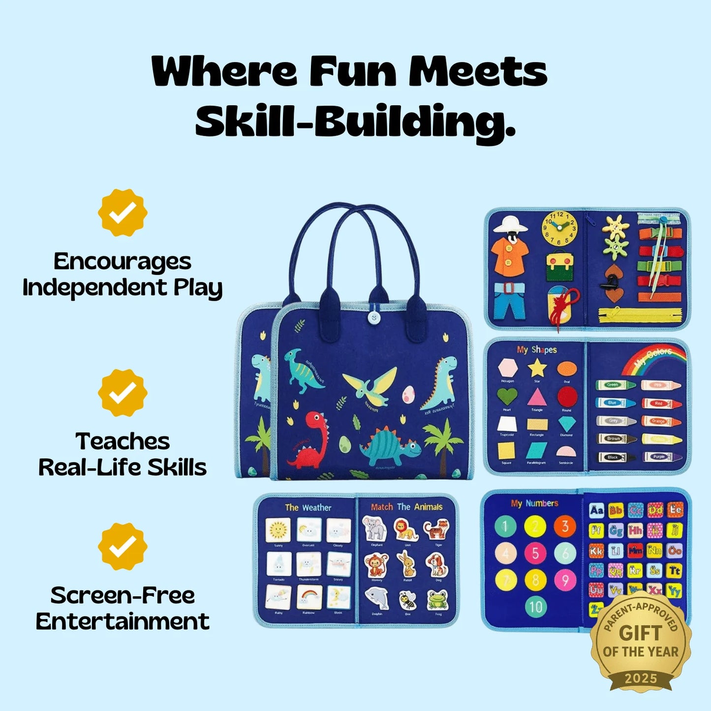 Glysi™ Montessori Busy Board