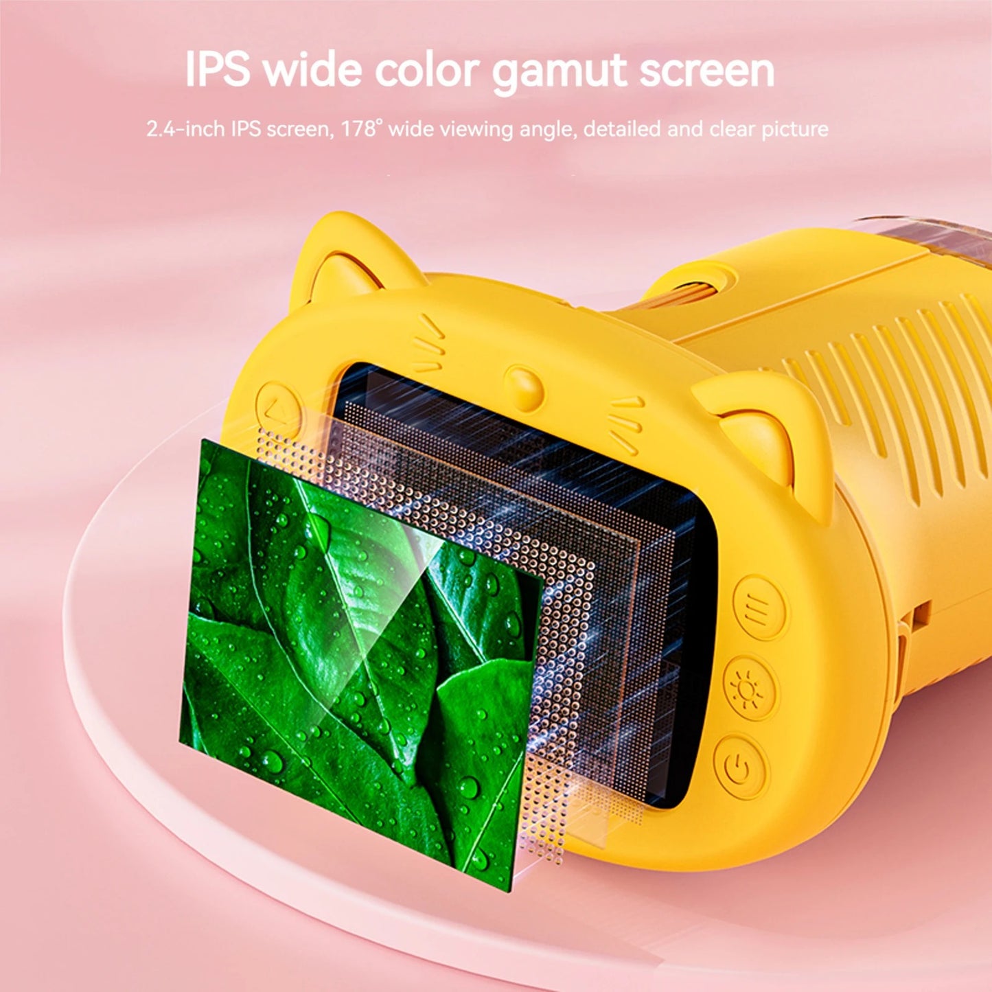 Kids Microscope with 2.4 Inch IPS Screen